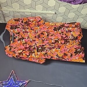 87 Boho semi- sheer Lane Bryant top EUC